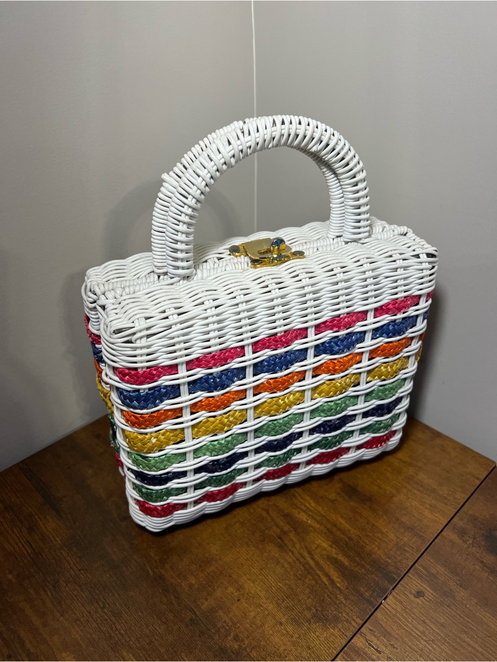 Vintage woven cord purse